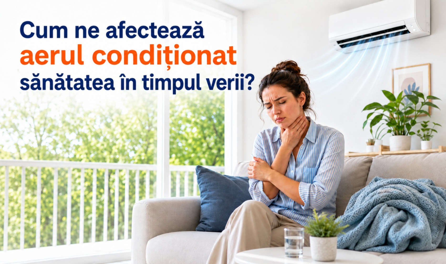 Află ce afecțiuni poate provoca aerul condiționat acasă, cum le previi și când este recomandată o consultație online prin eTELEDOC.